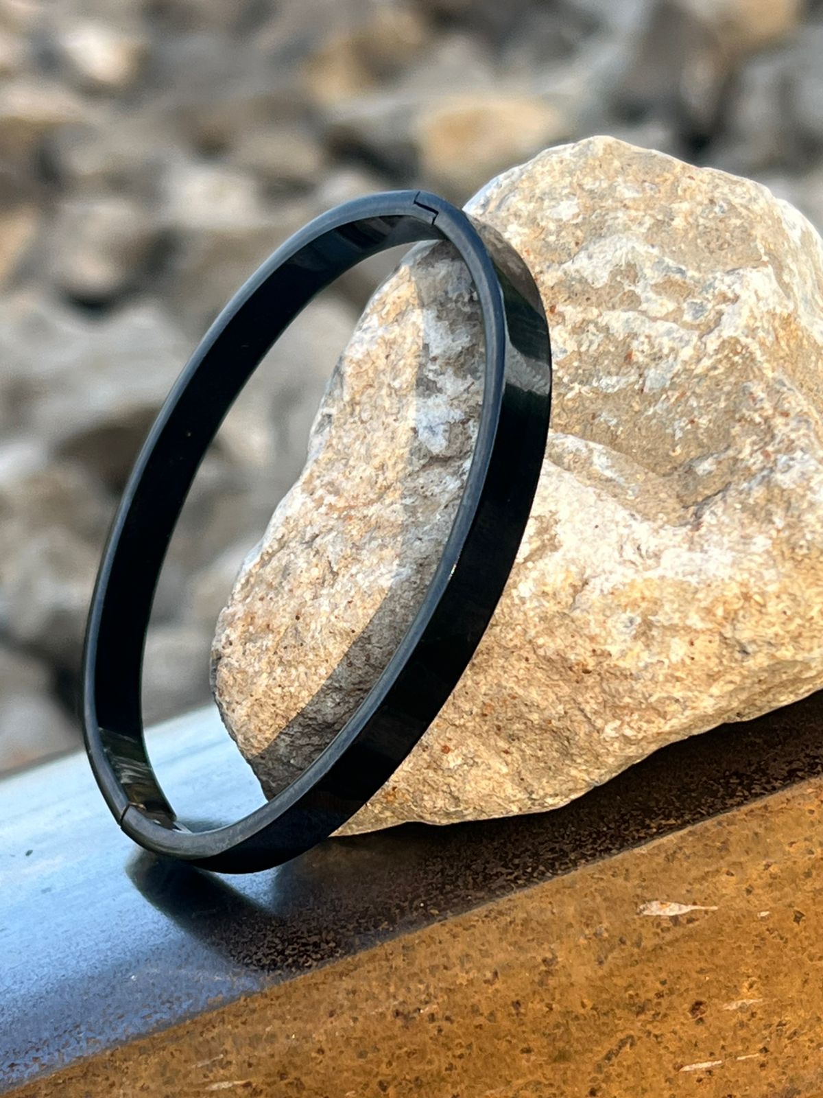 SleekEdge™ Unisex Black Stainless Steel Bracelet