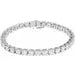 14K White 8 CTW Lab-Grown Diamond Line 7 1/4" Bracelet