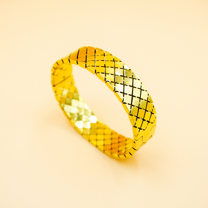 Stunning Golden Stainless Steel Anti-Tarnish Bracelet