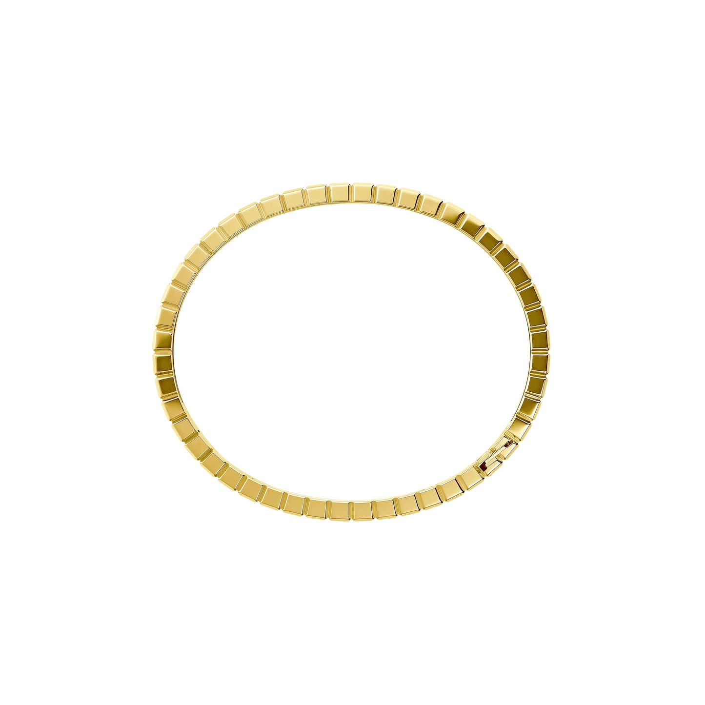 Ice Cube Bangle bracelet, ethical yellow gold, semi-set diamonds