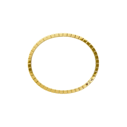 Ice Cube Bangle bracelet, ethical yellow gold, semi-set diamonds