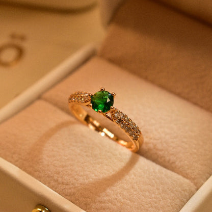 Staylish Design Gold Plated Real Stones Ring For Girls/Women