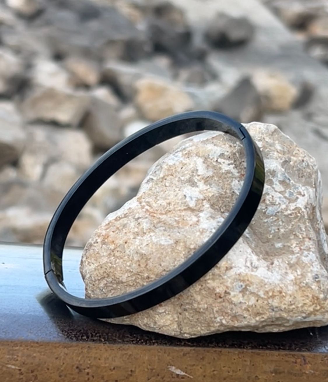 SleekEdge™ Unisex Black Stainless Steel Bracelet