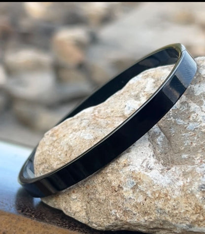 SleekEdge™ Unisex Black Stainless Steel Bracelet