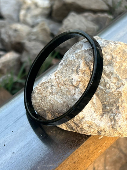 SleekEdge™ Unisex Black Stainless Steel Bracelet