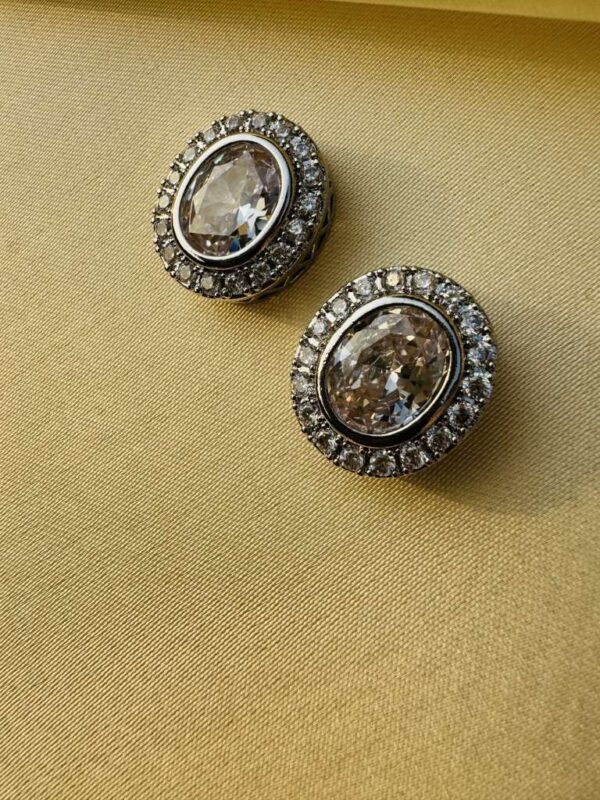 Zircon Earings Silver