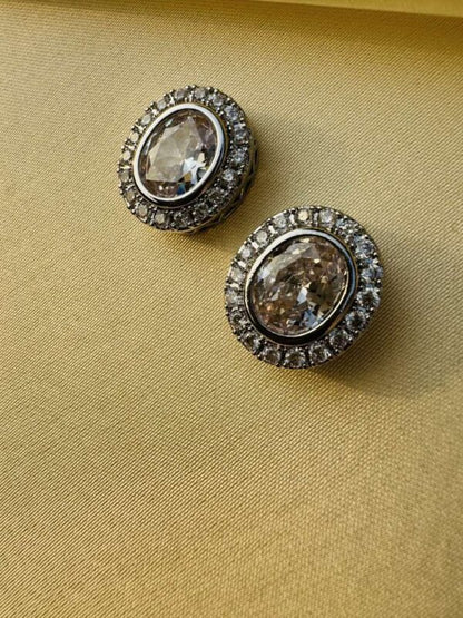 Zircon Earings Silver