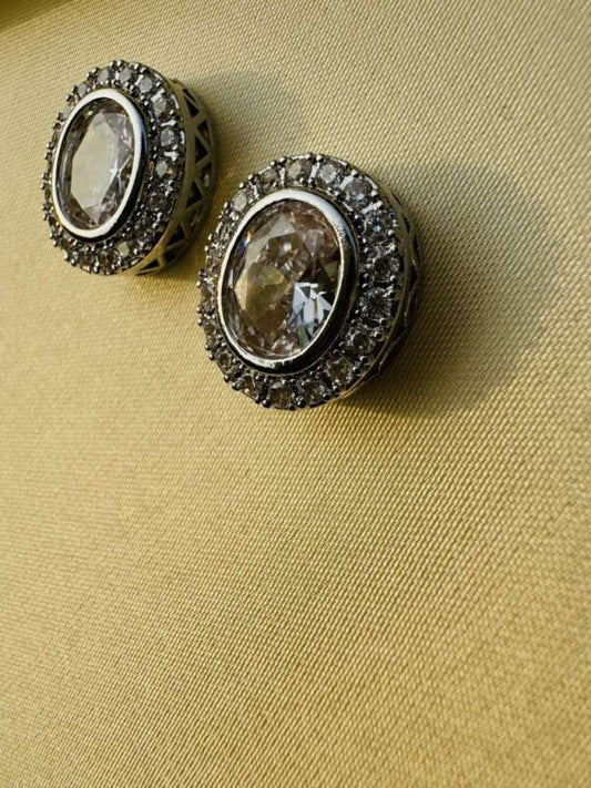 Zircon Earings Silver
