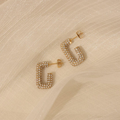 Micro Pave Luxury Cubic Zirconia 18K Gold