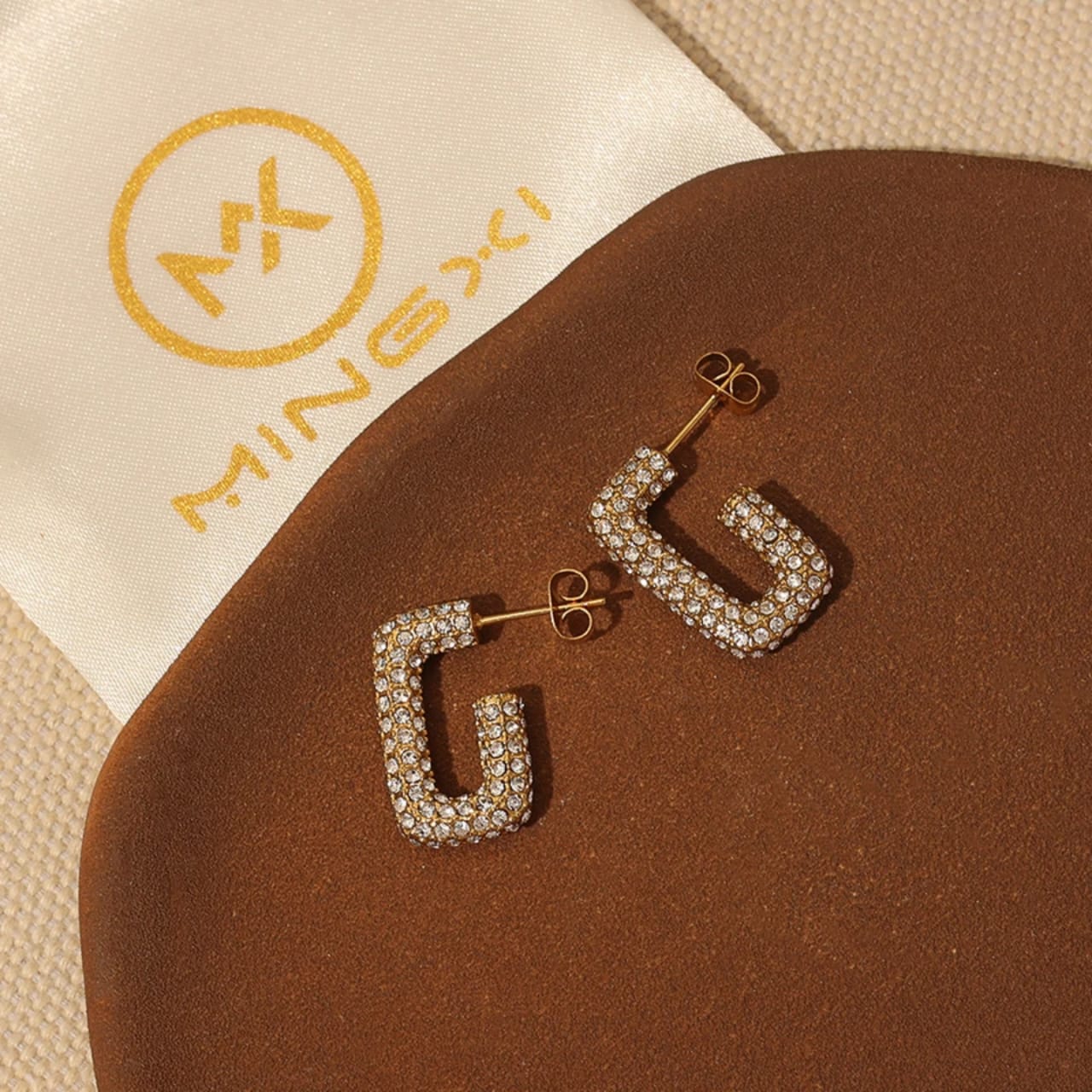 Micro Pave Luxury Cubic Zirconia 18K Gold