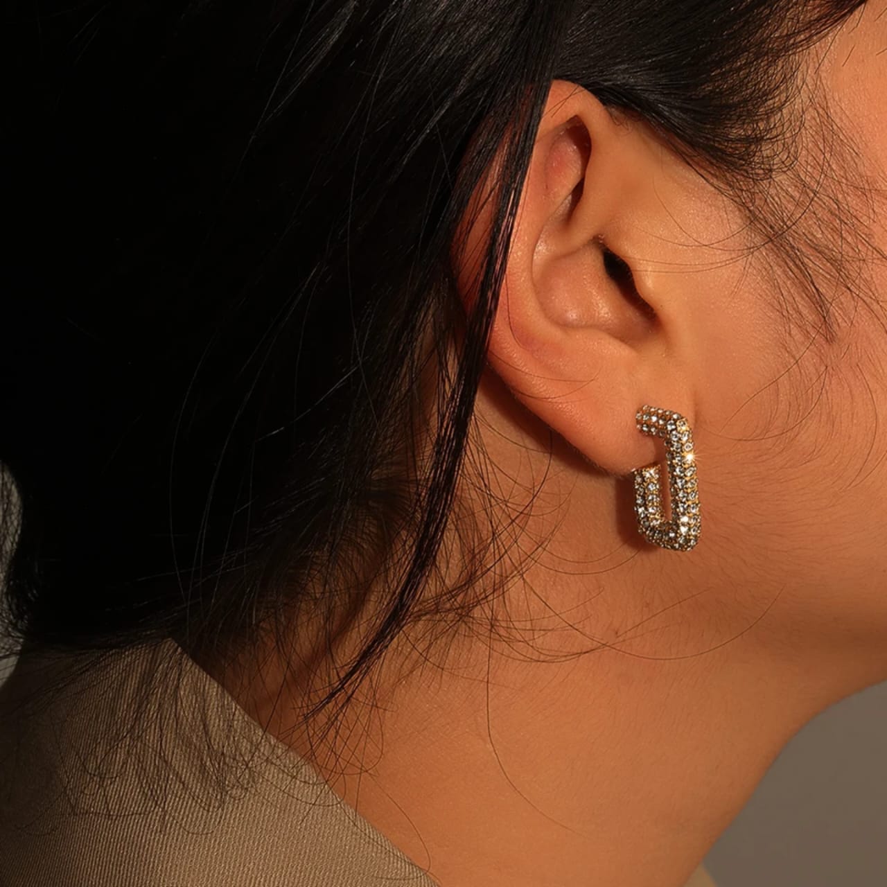 Micro Pave Luxury Cubic Zirconia 18K Gold