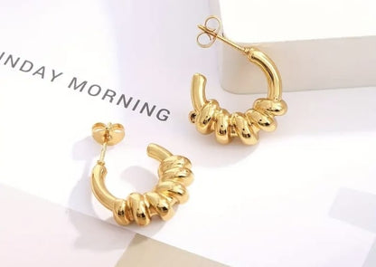 18 k gold plated ear ring