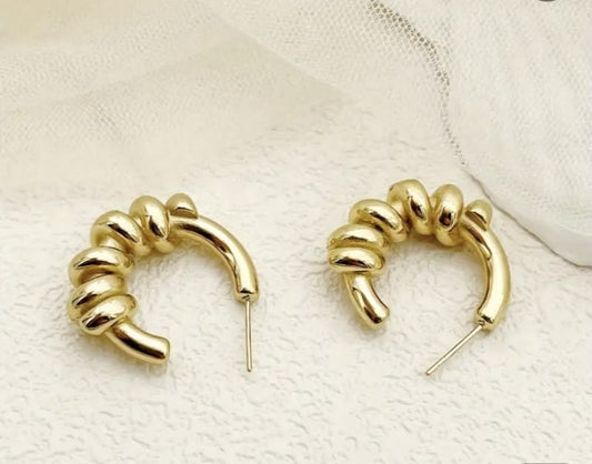 18 k gold plated ear ring