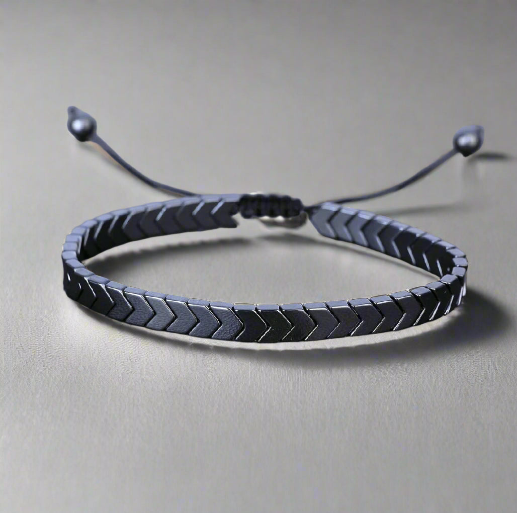 Couple Hematite Arrows Bracelet
