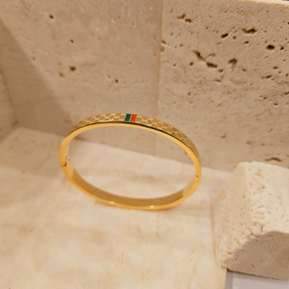 Decenzo Premium Gold-Plated Bangle – Gucci Inspired Design