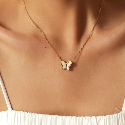Golden Flutter Necklace/ Butter Fly Necklace