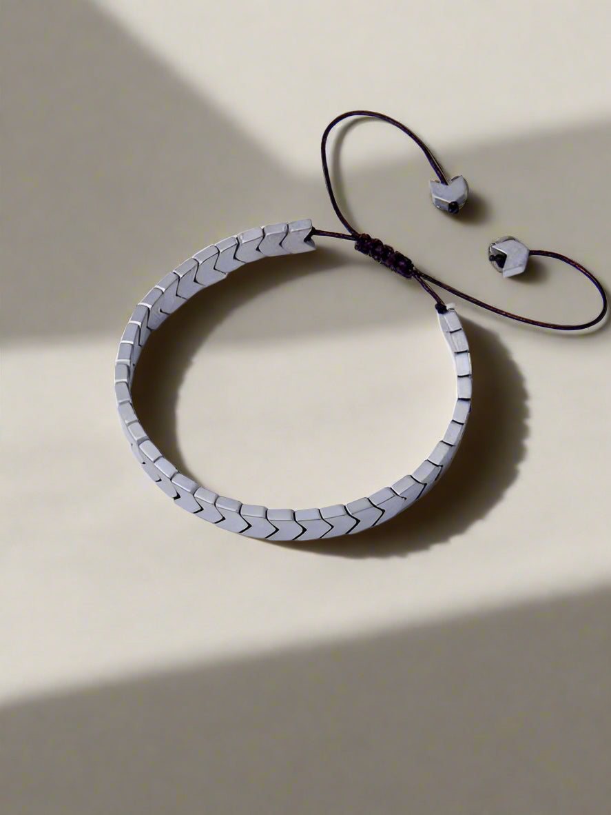 Couple Hematite Arrows Bracelet