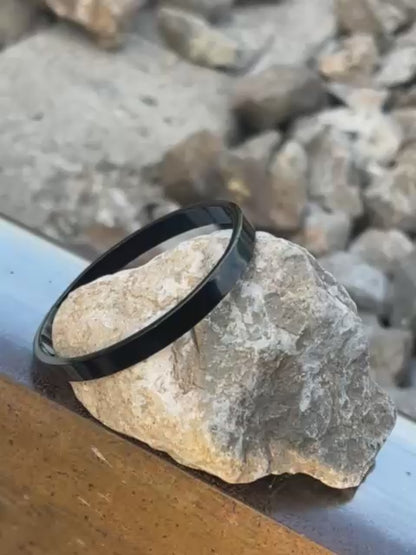 SleekEdge™ Unisex Black Stainless Steel Bracelet