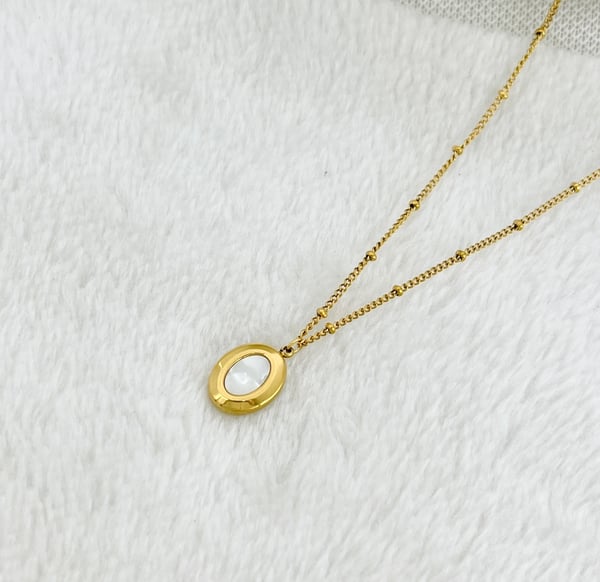 Oval Medallion Necklace Everyday Minimalist Necklace